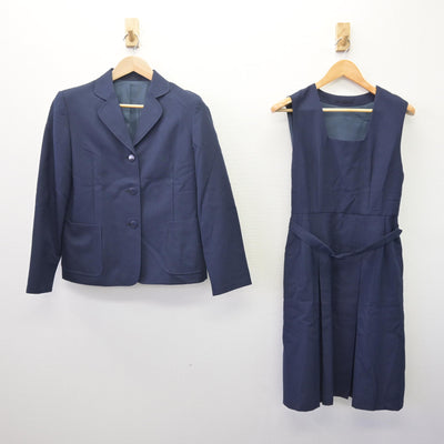 【中古】神奈川県 市場中学校/旧制服 女子制服 2点 (ブレザー・ジャンパースカート) sf114587