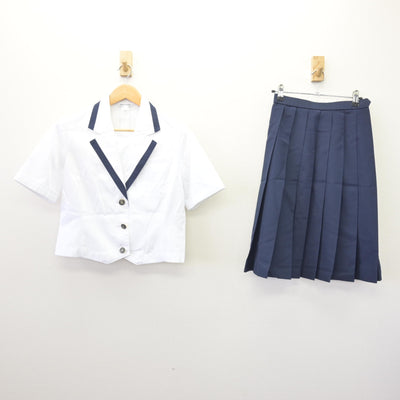 【中古】広島県 安田女子高等学校 女子制服 4点 (ブラウス・スカート) sf114588