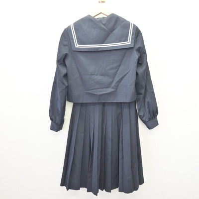 【中古】愛知県 幡豆中学校 女子制服 3点 (セーラー服・スカート) sf114592