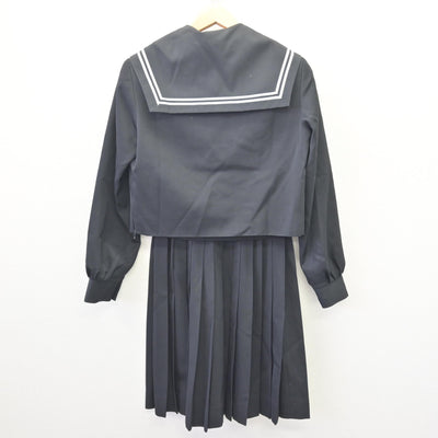 【中古】愛知県 幡豆中学校 女子制服 3点 (セーラー服・スカート) sf114593