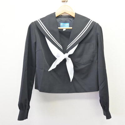 【中古】愛知県 幡豆中学校 女子制服 3点 (セーラー服・スカート) sf114593