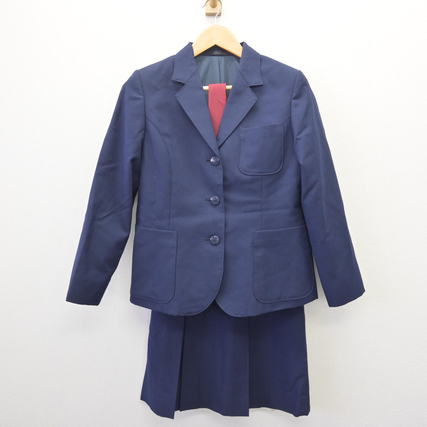 【中古】神奈川県 座間高等学校 女子制服 5点 (ブレザー・スカート) sf114600