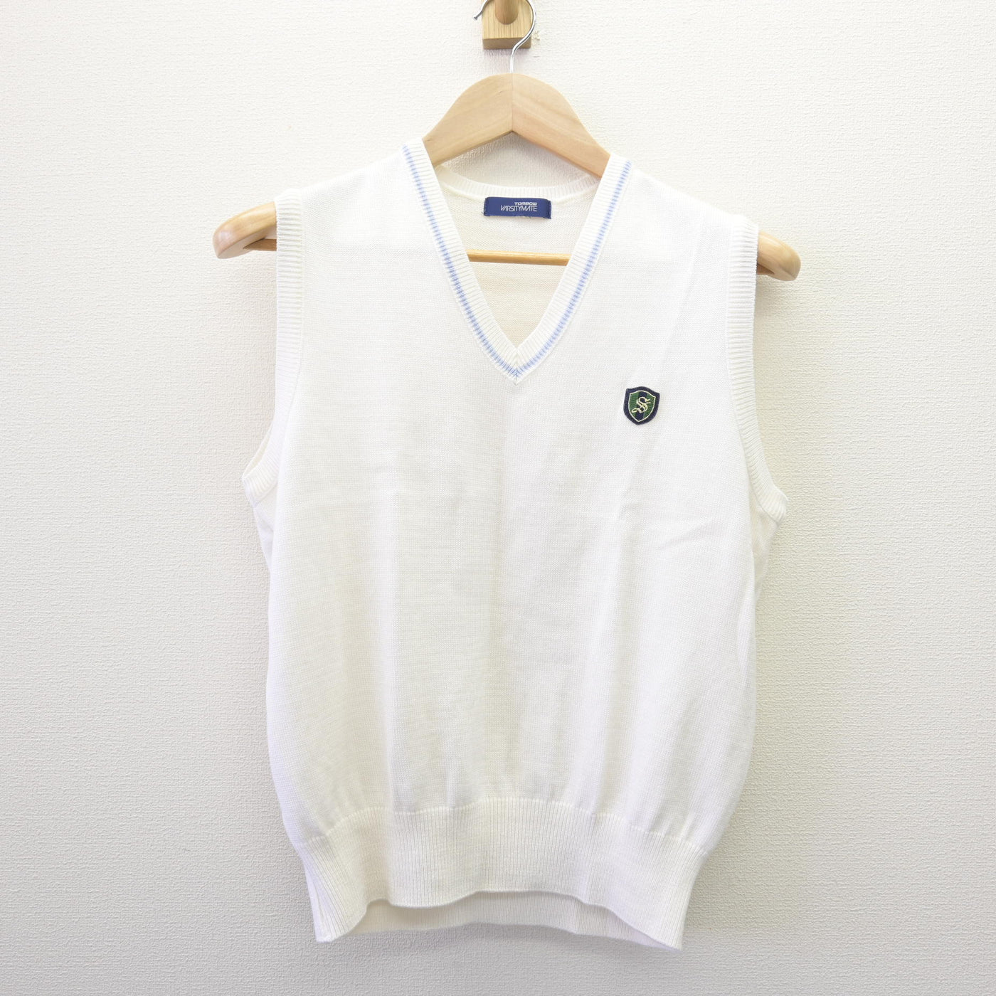 【中古】広島県 世羅高等学校 女子制服 2点 (ニットベスト・スカート) sf114604