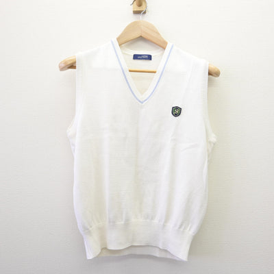 【中古】広島県 世羅高等学校 女子制服 2点 (ニットベスト・スカート) sf114604