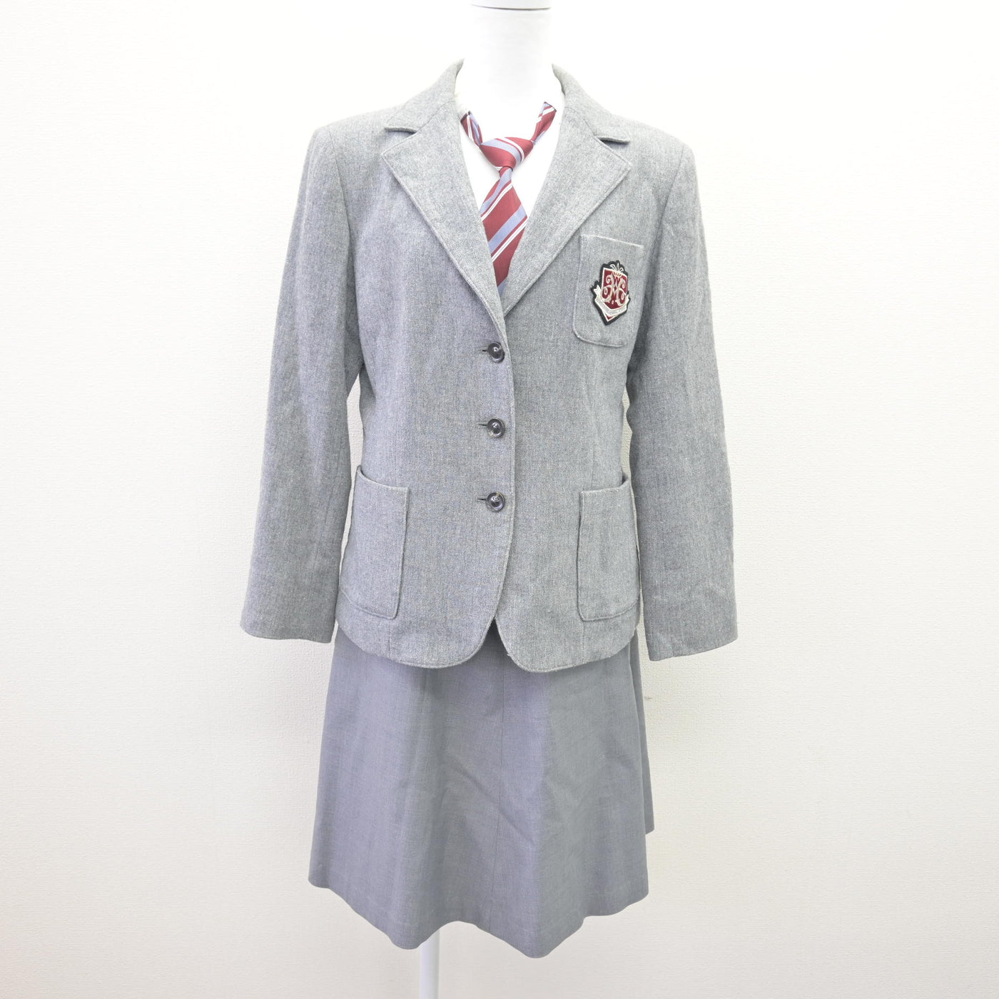 【中古】兵庫県 姫路女学院中学校・高等学校 女子制服 4点 (ブレザー・スカート) sf114626