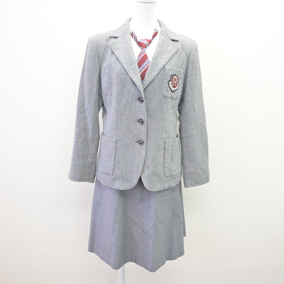 【中古】兵庫県 姫路女学院中学校・高等学校 女子制服 4点 (ブレザー・スカート) sf114626