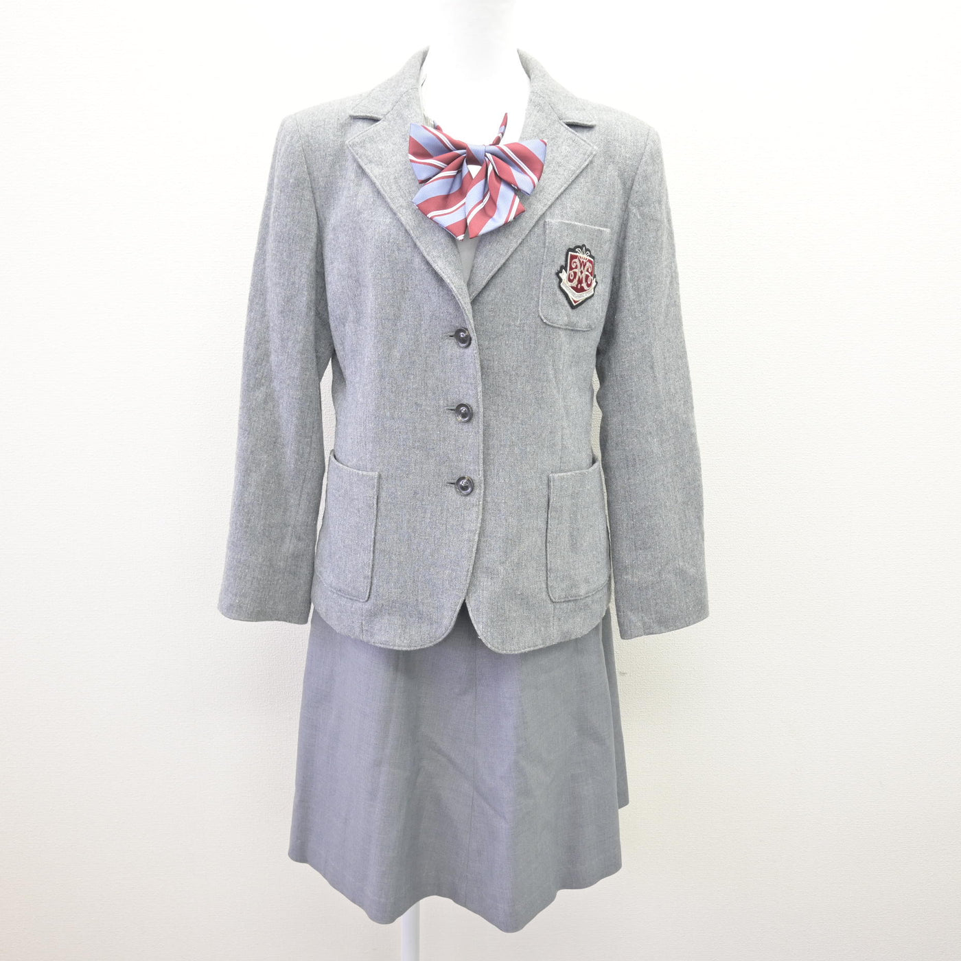 【中古】兵庫県 姫路女学院中学校・高等学校 女子制服 4点 (ブレザー・スカート) sf114626