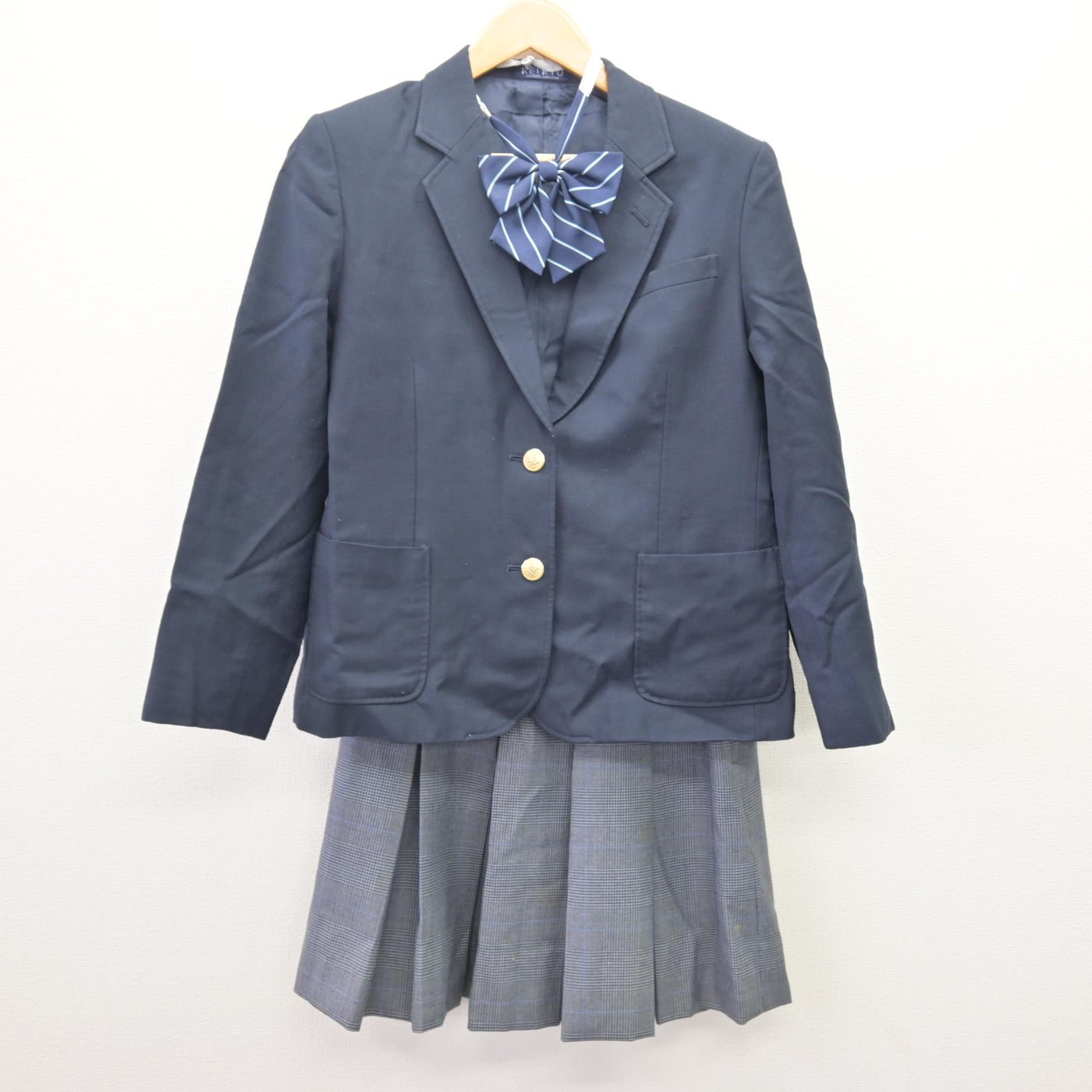 【中古】神奈川県 上矢部高等学校 女子制服 4点 (ブレザー・スカート・スカート) sf114634