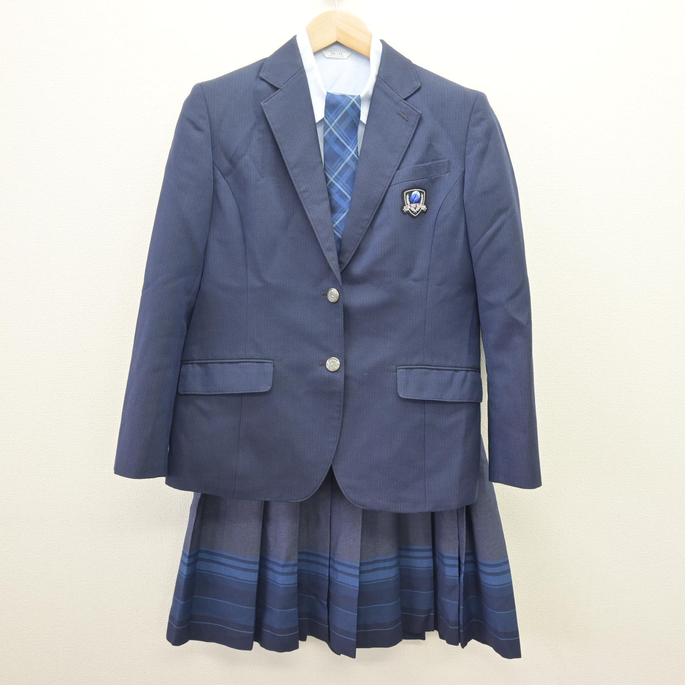 【中古】長野県 飯田OIDE長姫高等学校 女子制服 4点 (ブレザー・シャツ・スカート) sf114639