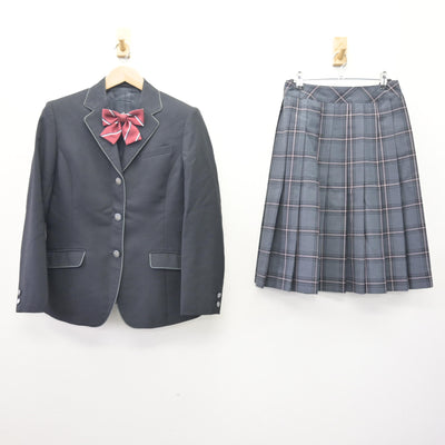 【中古】北海道 札幌新川高等学校 女子制服 4点 (ブレザー・スカート) sf114646