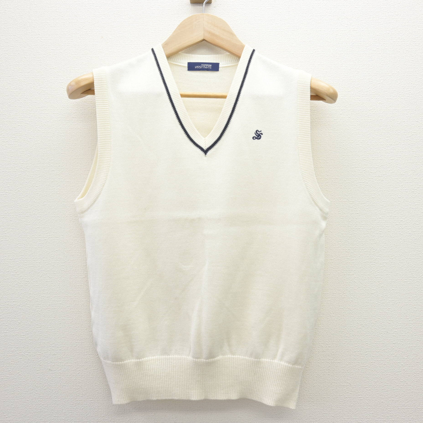 【中古】愛知県 清林館高等学校 女子制服 2点 (ニット・ニットベスト) sf114660