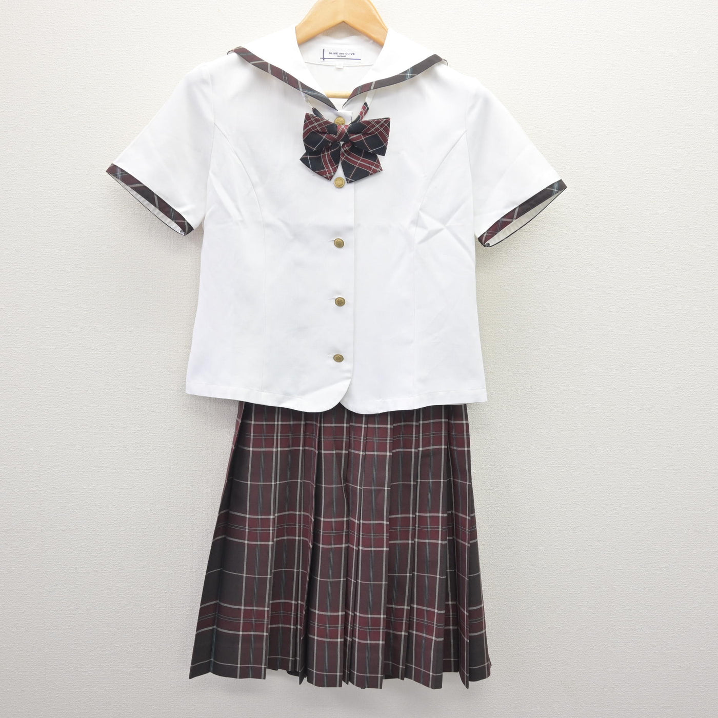 【中古】愛知県 清林館高等学校 女子制服 4点 (ブラウス・スカート) sf114661