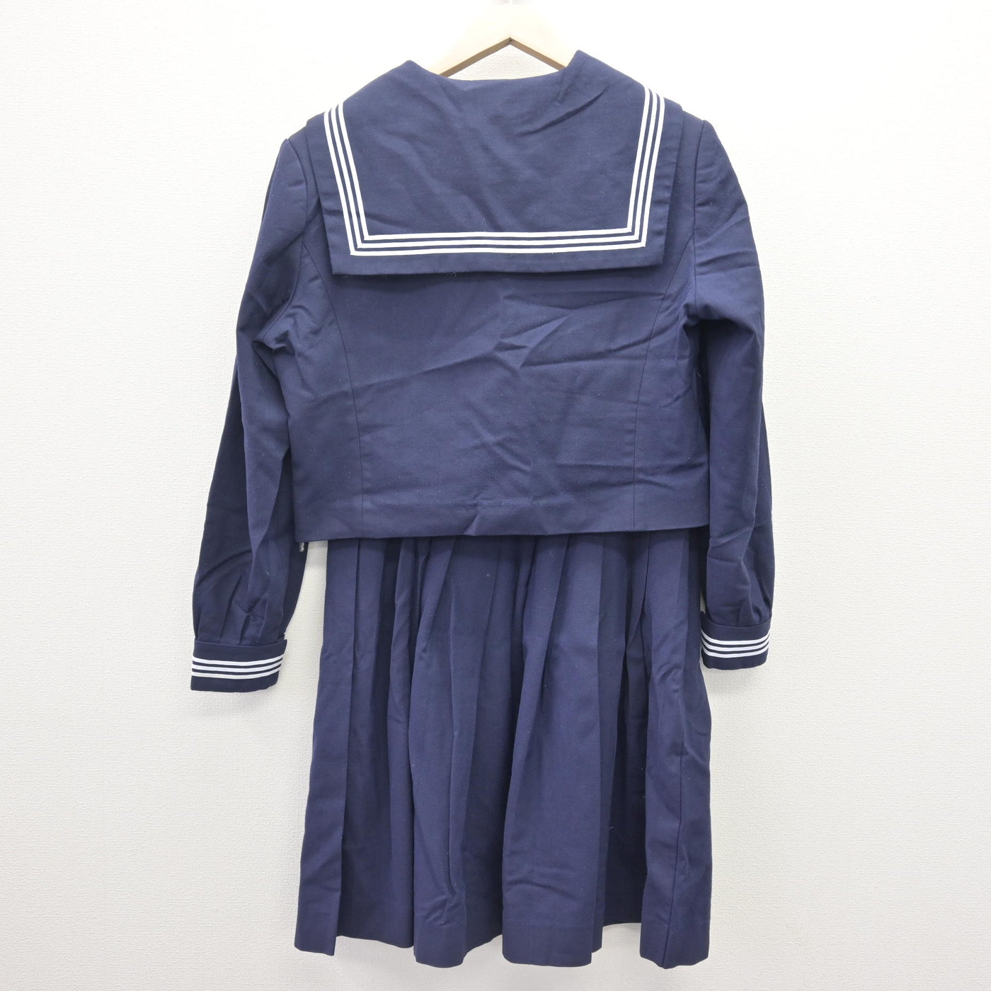 【中古】栃木県 栃木商業高等学校 女子制服 3点 (セーラー服・スカート) sf114664