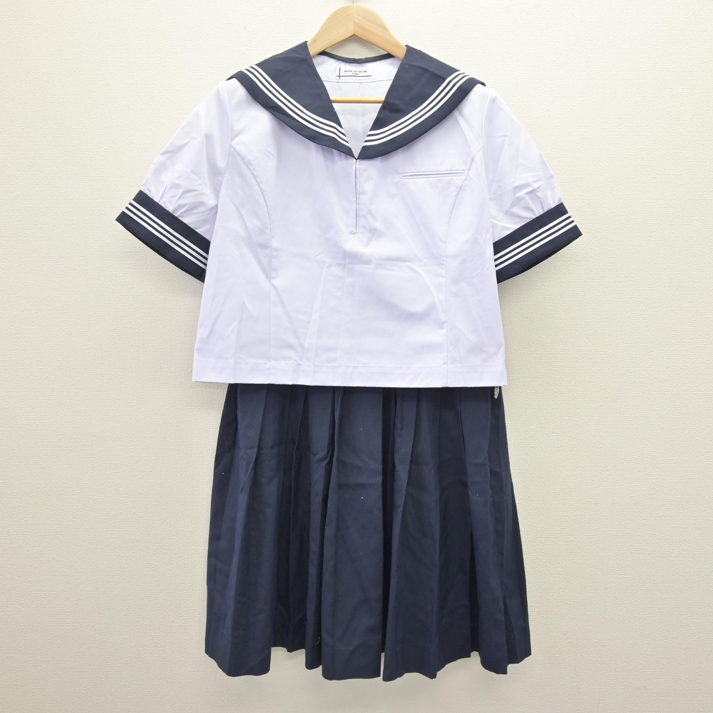 【中古】栃木県 栃木商業高等学校 女子制服 3点 (セーラー服・セーラー服・スカート) sf114665