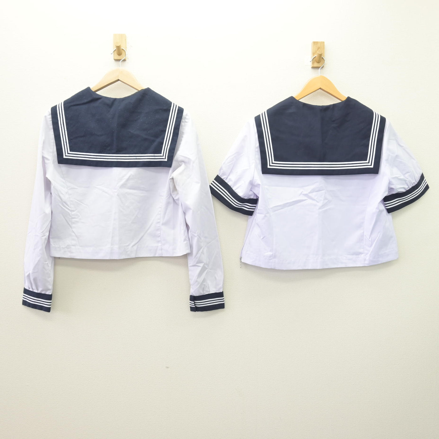 【中古】栃木県 栃木商業高等学校 女子制服 2点 (セーラー服) sf114666