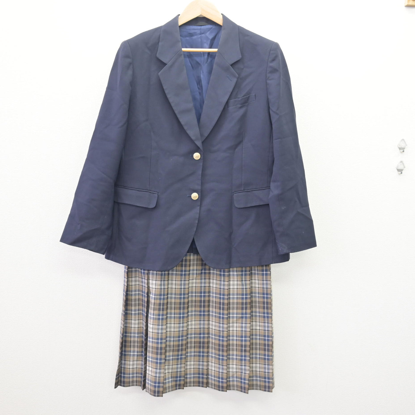 【中古】栃木県 鹿沼市立粟野中学校 女子制服 2点 (ブレザー・スカート) sf114667