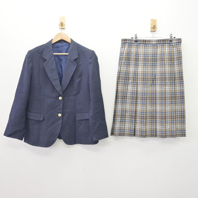 【中古】栃木県 鹿沼市立粟野中学校 女子制服 2点 (ブレザー・スカート) sf114667