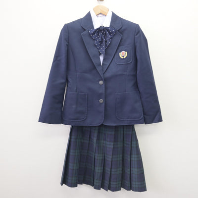 【中古】宮崎県 鵬翔中学校・高等学校 女子制服 5点 (ブレザー・シャツ・スカート) sf114671