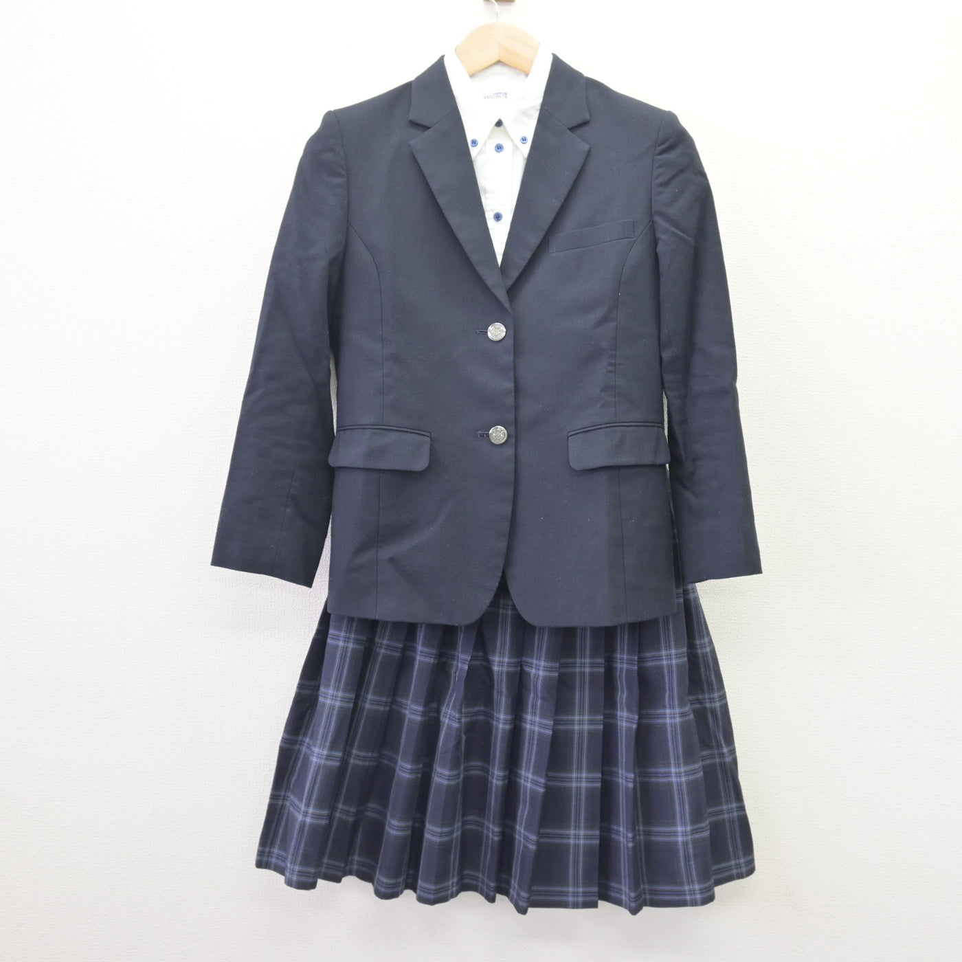 【中古】埼玉県 狭山緑陽高等学校 女子制服 3点 (ブレザー・シャツ・スカート) sf114678