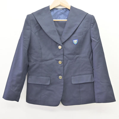 【中古】北海道 深川西高等学校 女子制服 2点 (ブレザー・スカート) sf114685