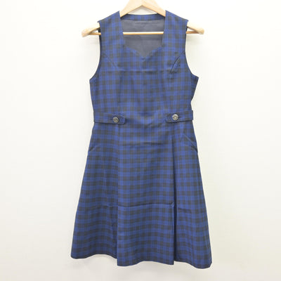 【中古】福島県 郡山女子大学附属高等学校 女子制服 4点 (ブレザー・シャツ・ジャンパースカート) sf114693