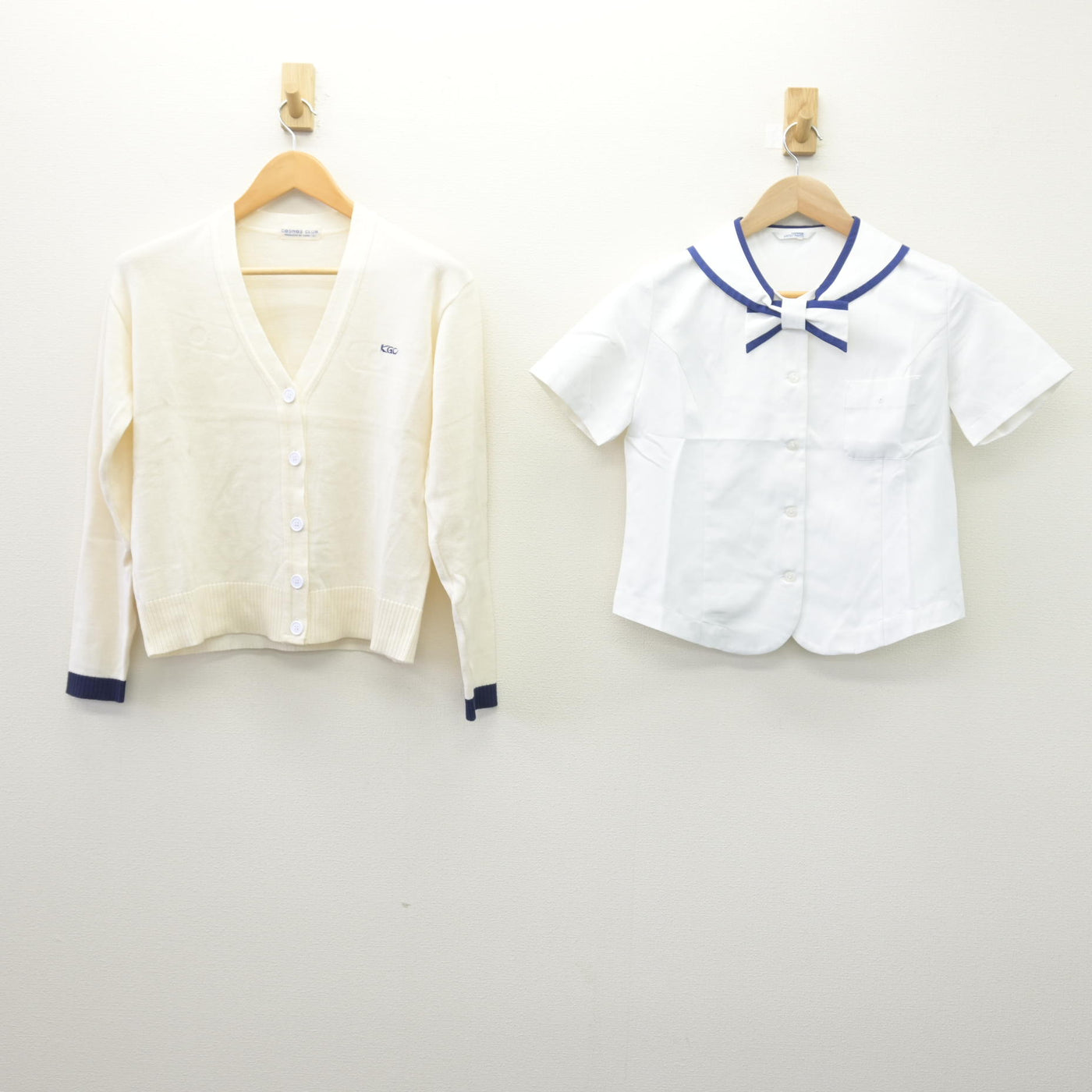 【中古】福島県 郡山女子大学附属高等学校 女子制服 3点 (ニット・ブラウス) sf114695