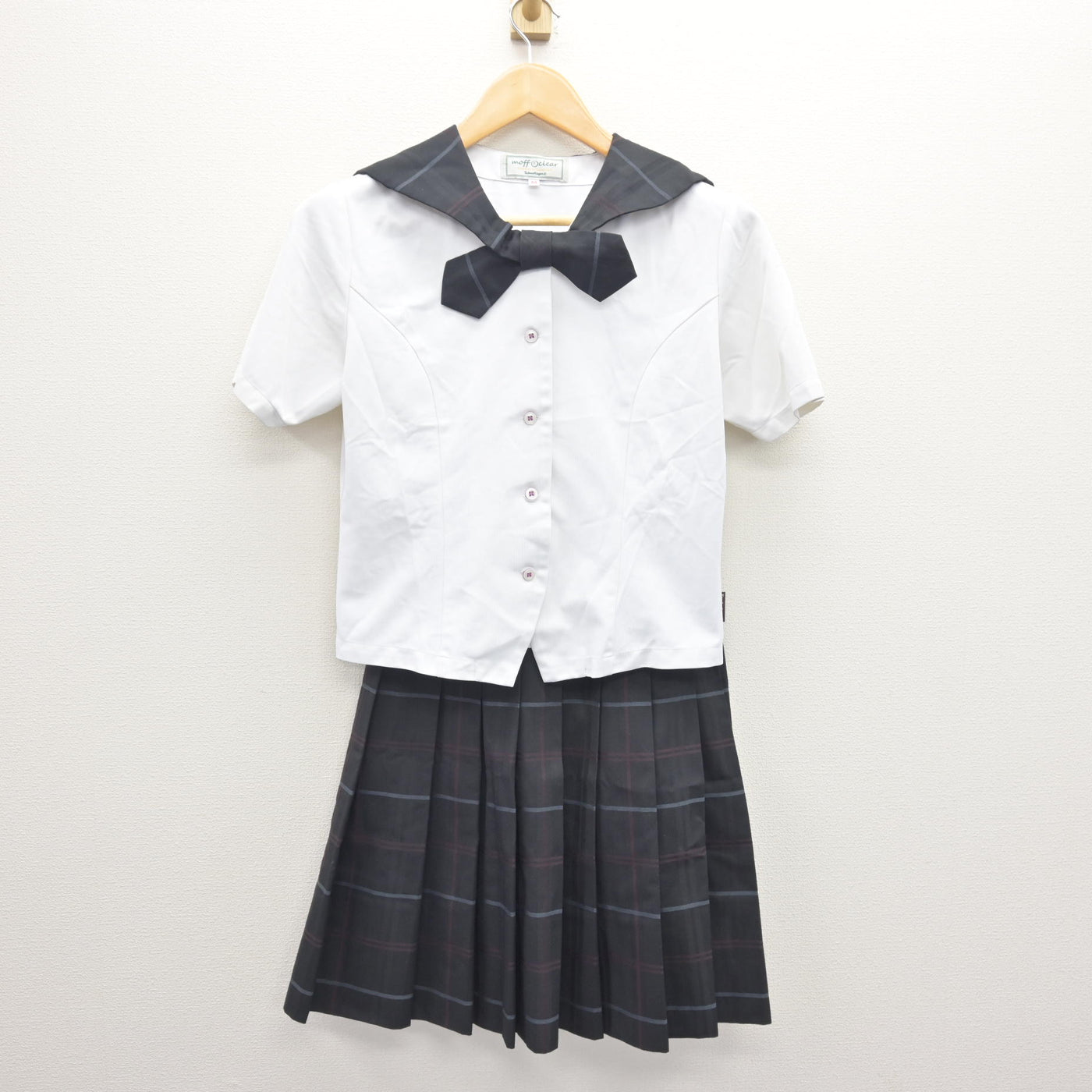 【中古】福岡県 九州産業大学付属九州産業高校 女子制服 2点 (セーラー服・スカート) sf114711