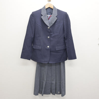 【中古】三重県 いなべ総合学園高等学校 女子制服 4点 (ブレザー・スカート・スカート) sf114744