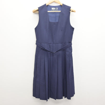 【中古】埼玉県 春日部中学校 女子制服 2点 (シャツ・ジャンパースカート) sf114753