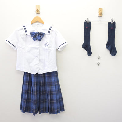 【中古】埼玉県 栄東中学校 女子制服 4点 (ブラウス・スカート) sf114756