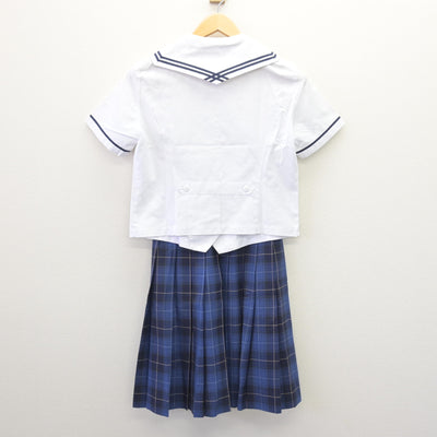 【中古】埼玉県 栄東中学校 女子制服 4点 (ブラウス・スカート) sf114756