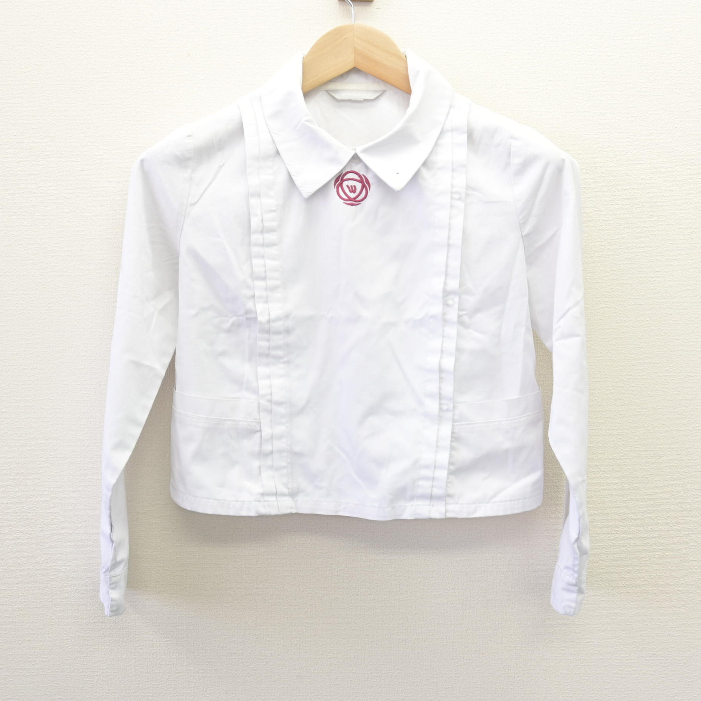 【中古】奈良県 育英西中学校 女子制服 3点 (シャツ・スカート) sf114760