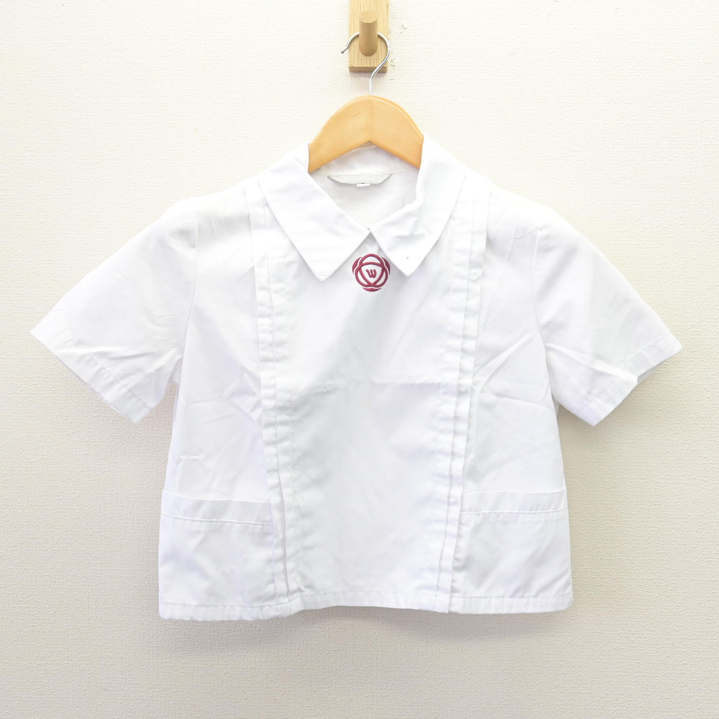 【中古】奈良県 育英西中学校 女子制服 3点 (シャツ・スカート) sf114760