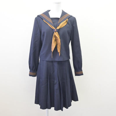 【中古】東京都 関東国際高等学校 女子制服 3点 (セーラー服・スカート) sf114771