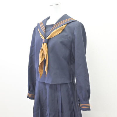 【中古】東京都 関東国際高等学校 女子制服 3点 (セーラー服・スカート) sf114771