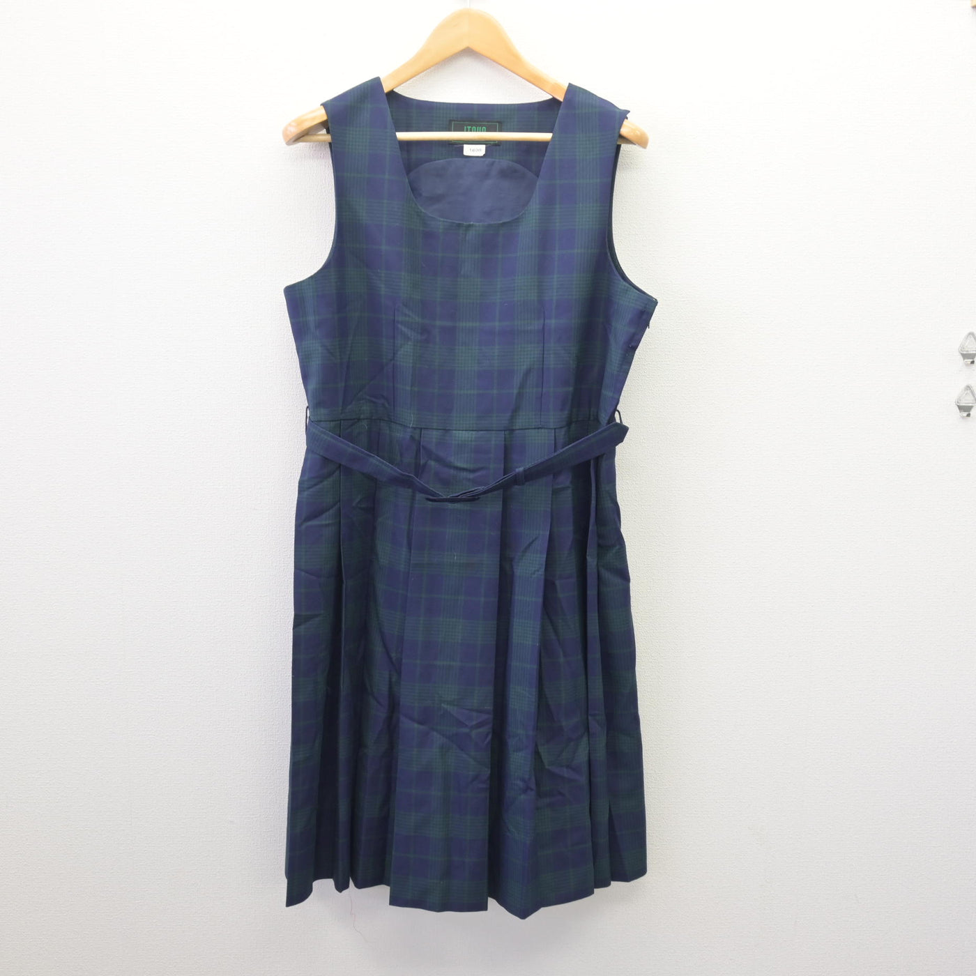 【中古】広島県 城山北中学校 女子制服 3点 (ブレザー・ジャンパースカート) sf114778