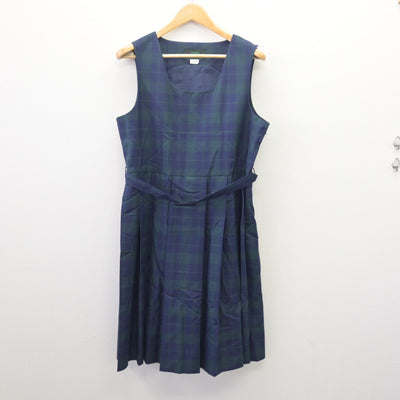 【中古】広島県 城山北中学校 女子制服 3点 (ブレザー・ジャンパースカート) sf114778