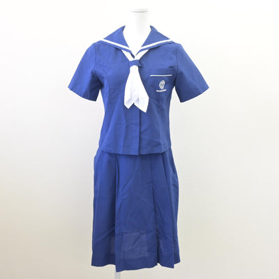 【中古】熊本県 熊本信愛女学院高等学校 女子制服 3点 (セーラー服・スカート) sf114784