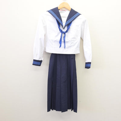 【中古】熊本県 東稜高等学校 女子制服 3点 (セーラー服・スカート) sf114785