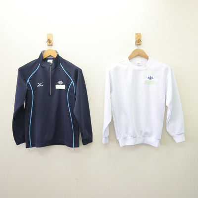 【中古】千葉県 国府台女子学院中学部 女子制服 2点 (ジャージ 上・体操服 上) sf114790