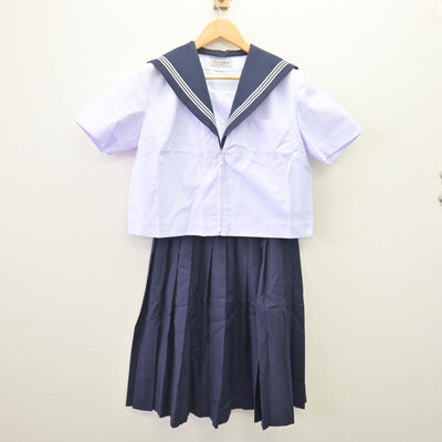 【中古】愛知県 弥富中学校 女子制服 4点 (セーラー服・セーラー服・スカート) sf114807