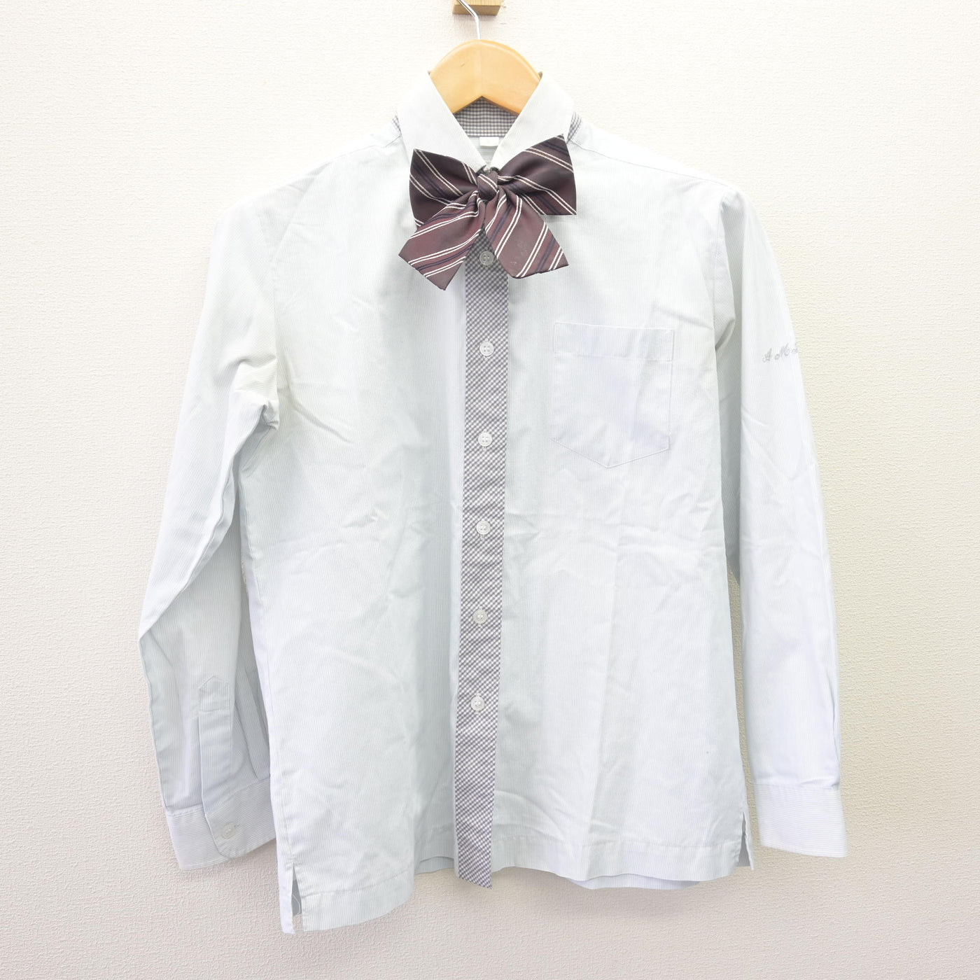 【中古】兵庫県 尼崎市立尼崎高等学校 女子制服 5点 (ブレザー・シャツ・ジャンパースカート) sf114811