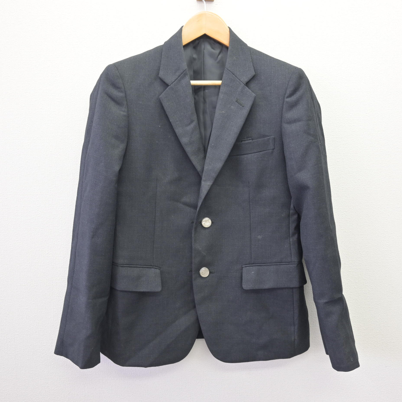 【中古】兵庫県 笹原中学校 男子制服 5点 (ブレザー・シャツ・ズボン) sf114817