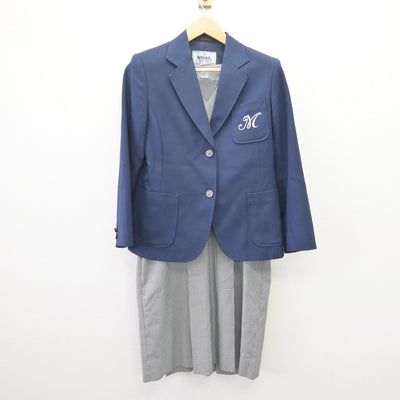 【中古】兵庫県 真砂中学校 女子制服 2点 (ブレザー・ジャンパースカート) sf114824