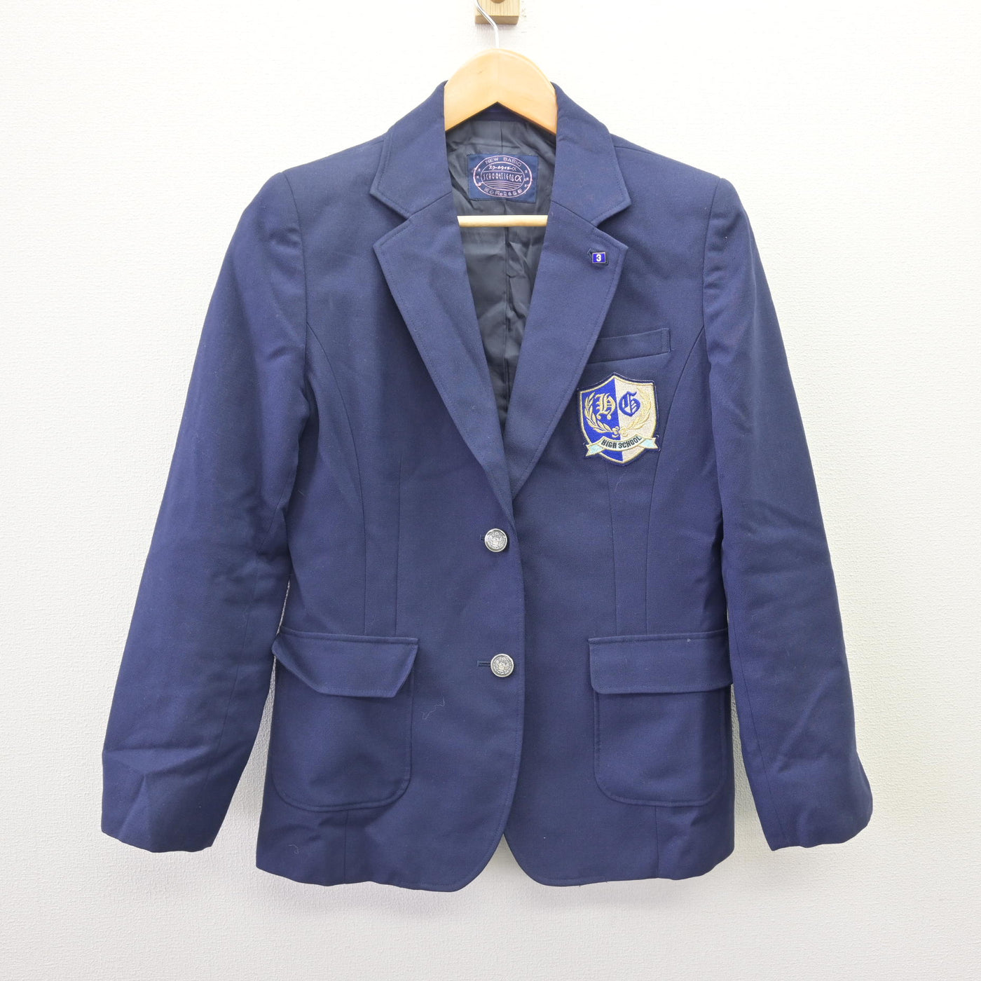 【中古】神奈川県 平塚学園高等学校 女子制服 3点 (ブレザー・ベスト) sf114826