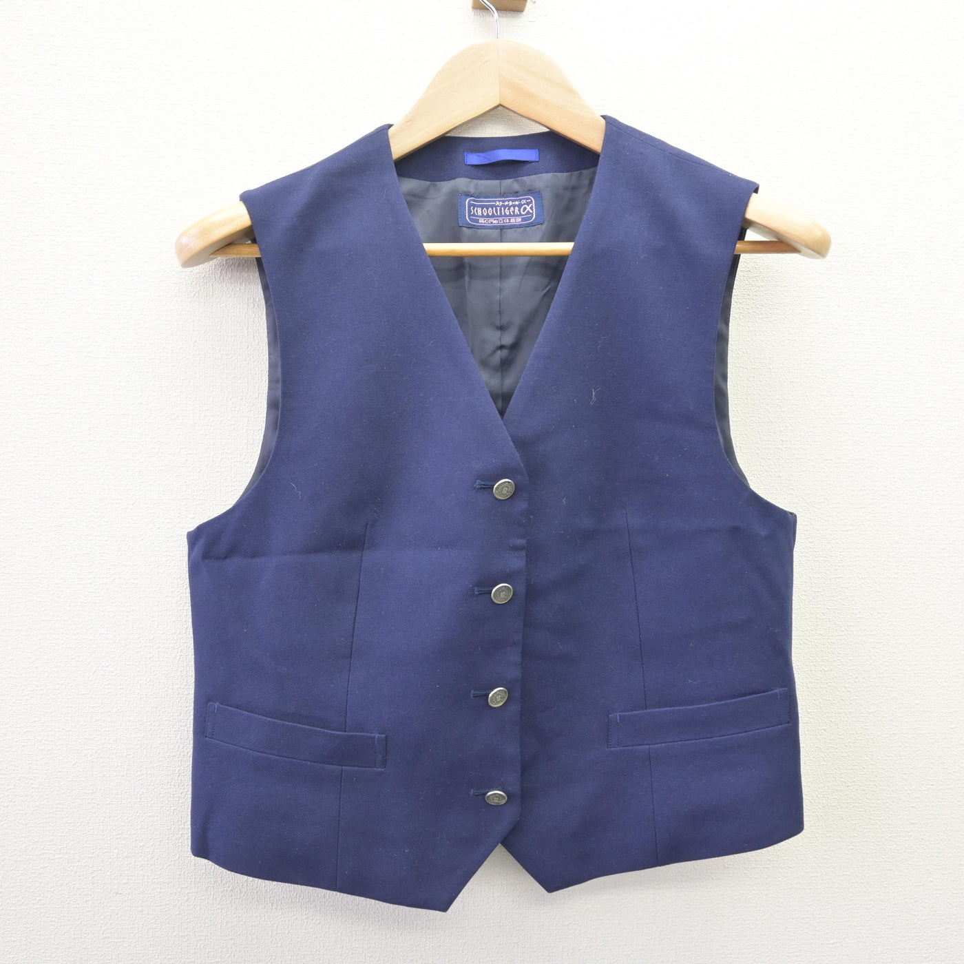 【中古】神奈川県 平塚学園高等学校 女子制服 3点 (ブレザー・ベスト) sf114826