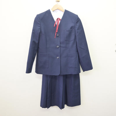 【中古】東京都 葛西第三中学校 女子制服 4点 (ブレザー・シャツ・スカート) sf114831