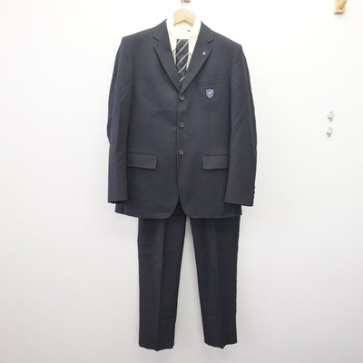 【中古】東京都 八王子学園八王子高等学校 男子制服 4点 (ブレザー・シャツ・ズボン) sf114837