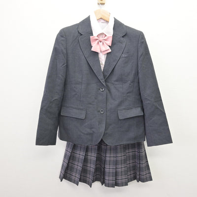 【中古】東京都 小石川淑徳学園中学校 女子制服 4点 (ブレザー・シャツ・スカート) sf114843