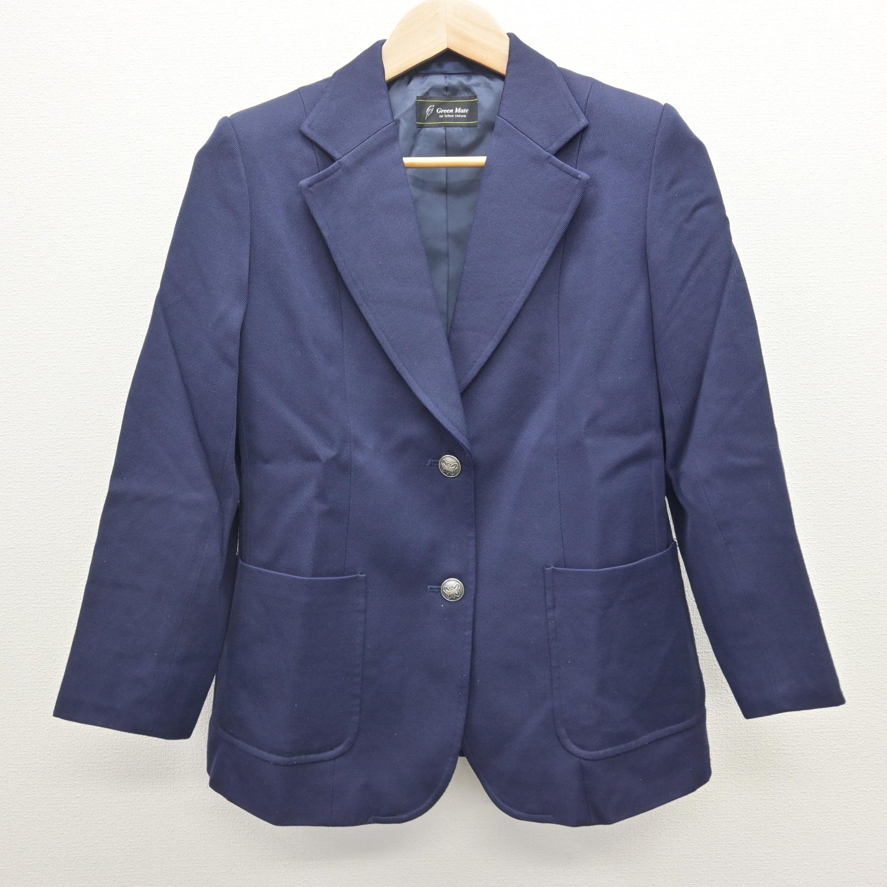 中古】埼玉県 新栄中学校 女子制服 4点 (ブレザー・シャツ・スカート